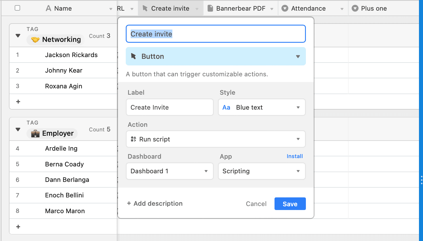 Tutorial for RSVP automated Airtable