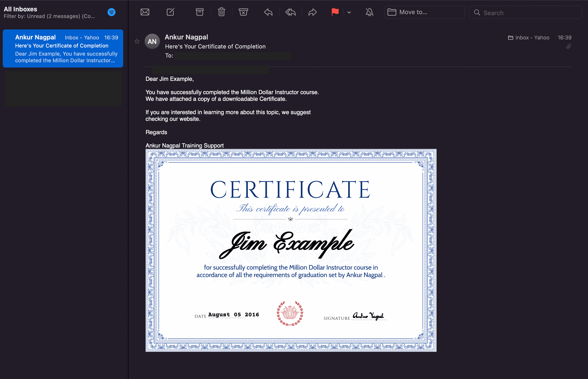 Email screenshot certificate pdf tutorial with Bannerbear