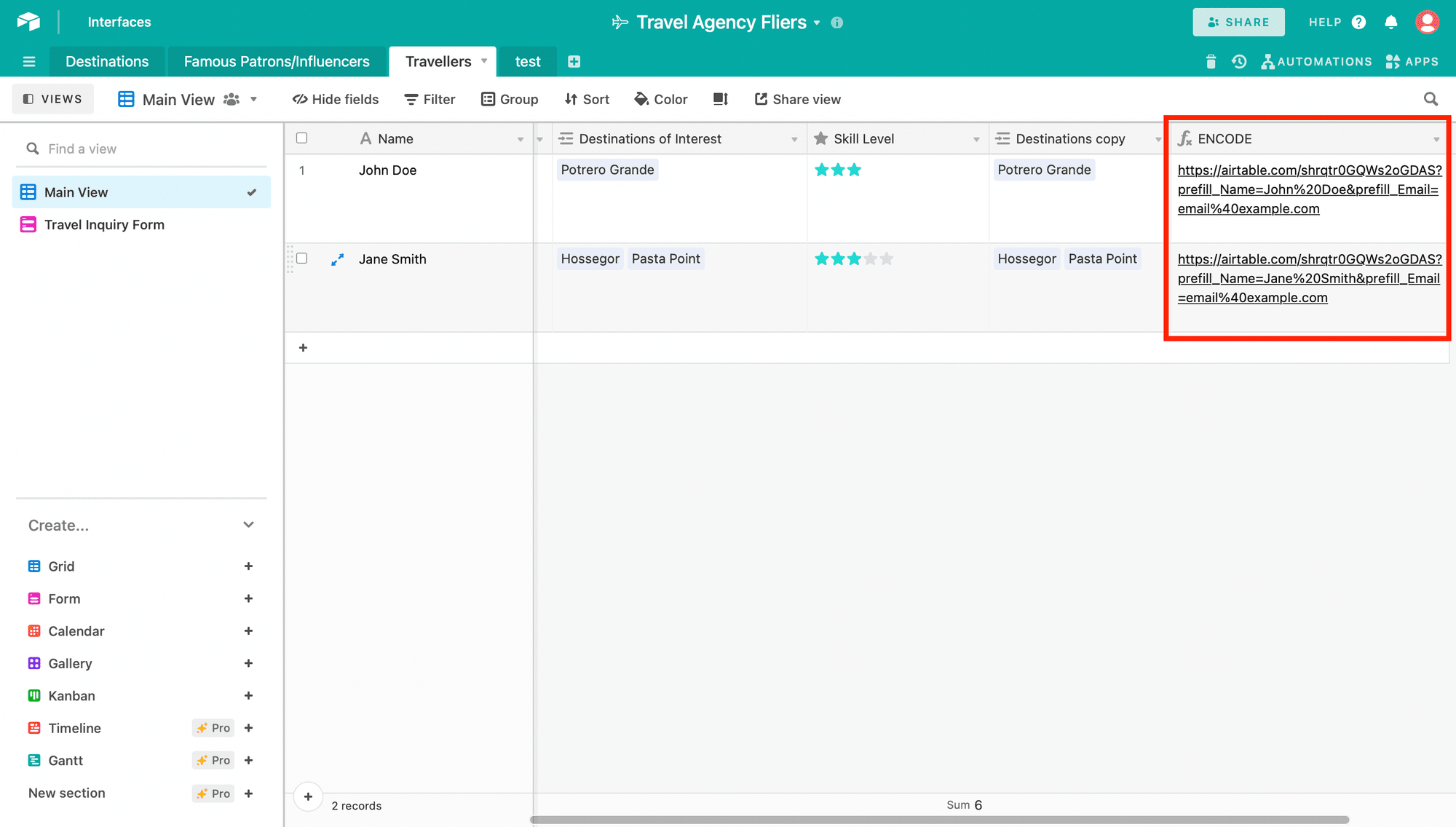 tutorial to prefill inquiry form