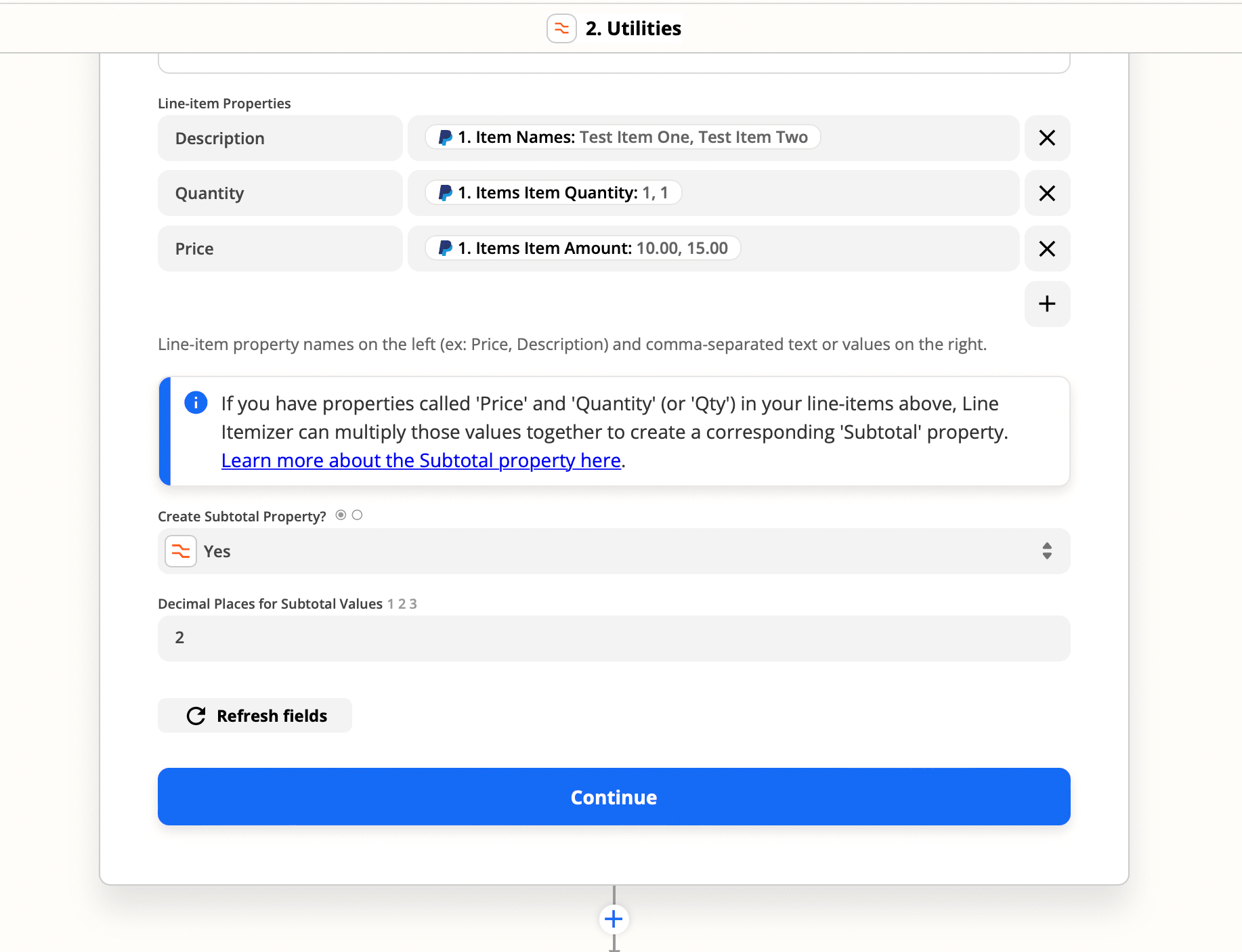 Zapier interface workflow trigger set up screenshot