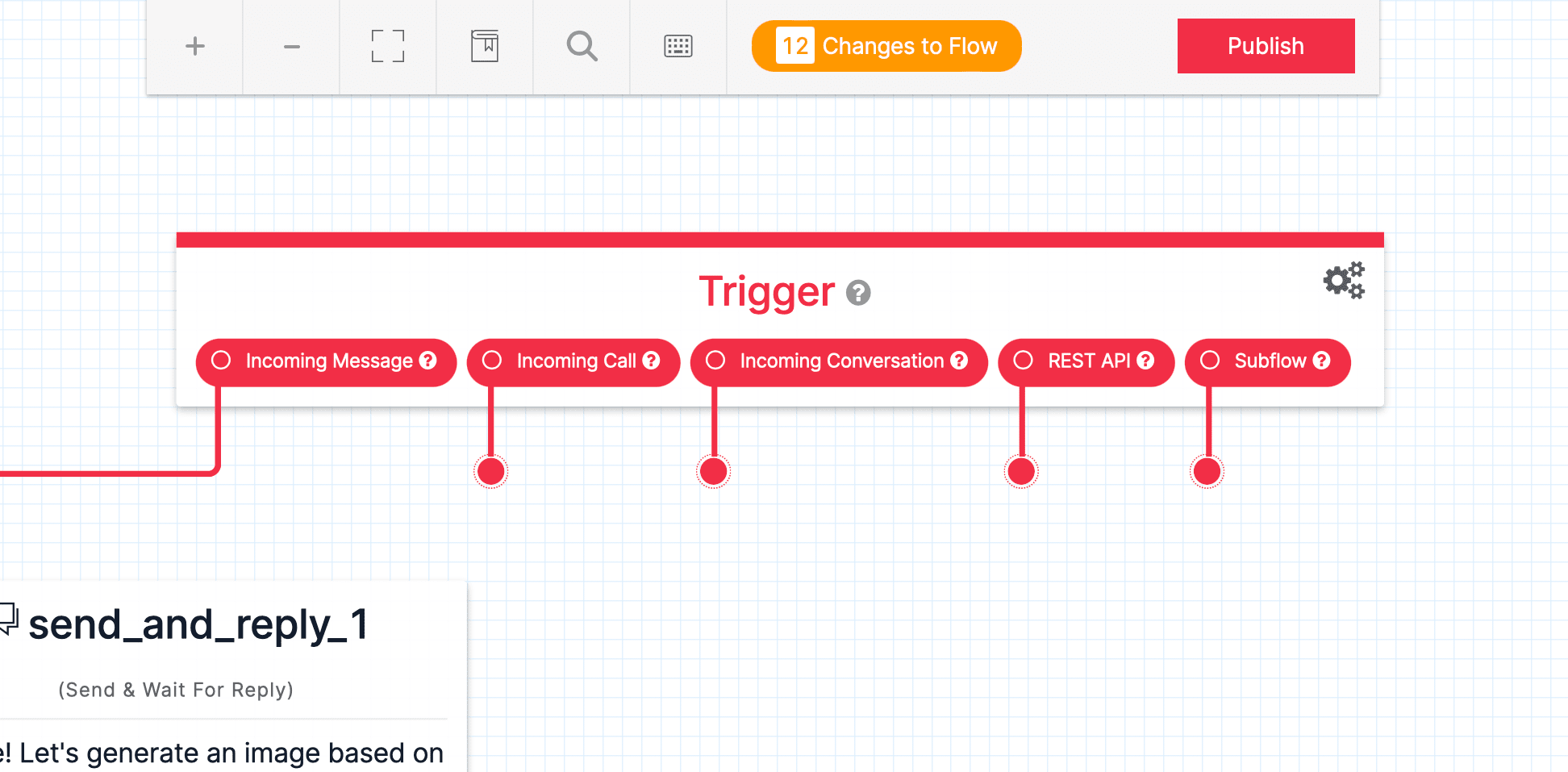 Screenshot of Twilio Studio trigger