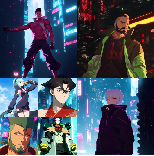 images generated from Cyberpunk in Disney style
