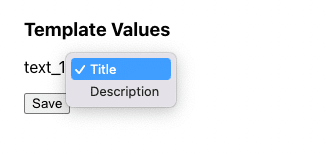 template field mapping