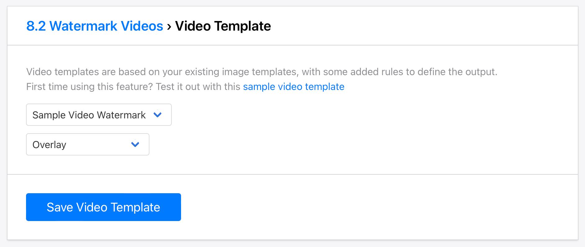 Screenshot of Bannerbear video template setup