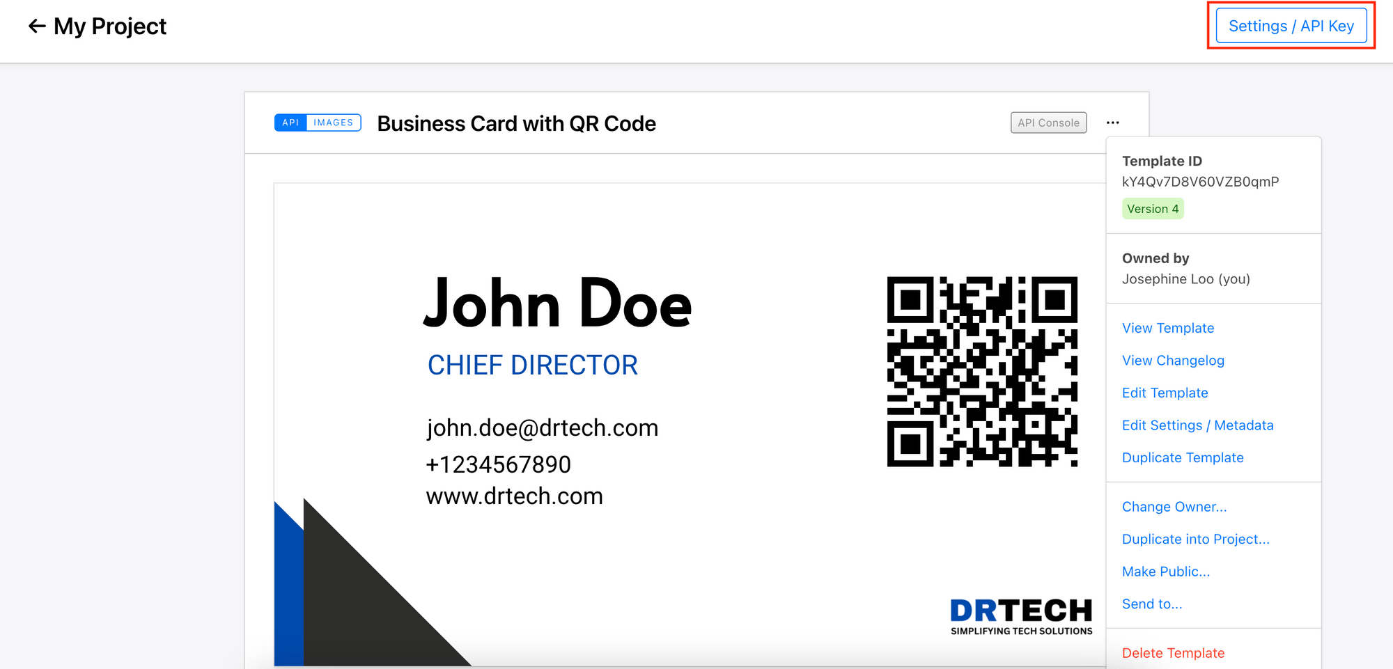 Bannerbear business card with QR code template - API key.png