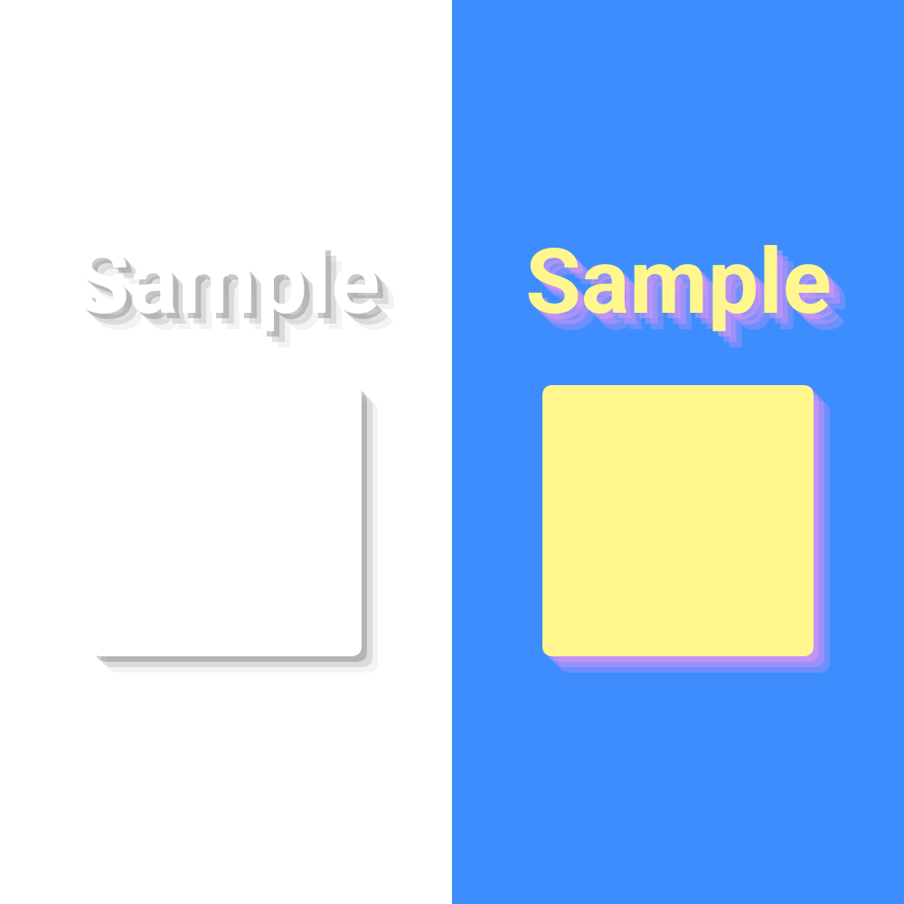 Bannerbear Layered Drop Shadow template
