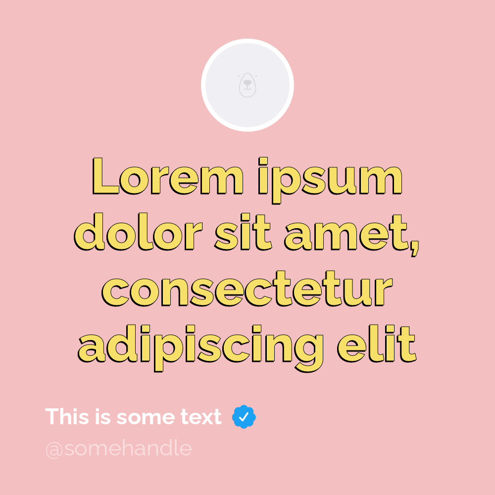 Bannerbear Retro Effect Pink Public template