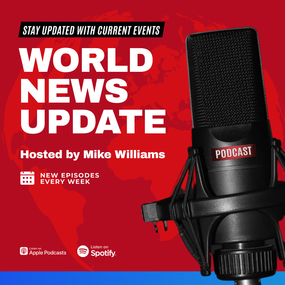 Bannerbear Red Blue News Podcast Instagram Feed Post template