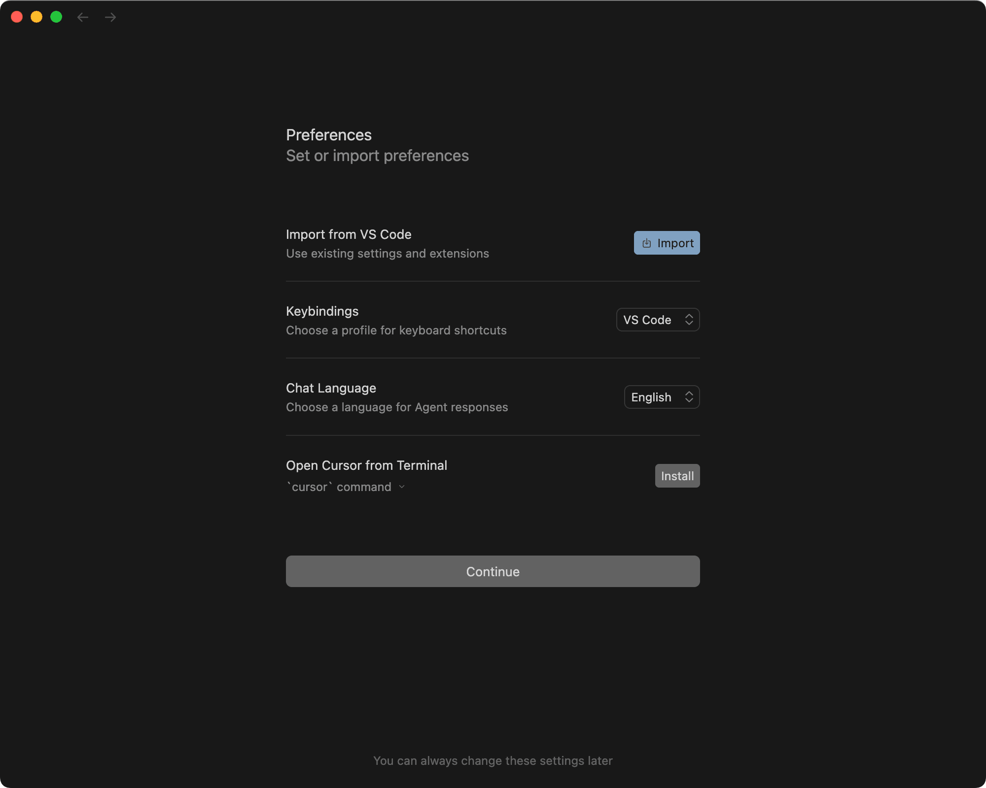 Cursor - set or import preferences.png