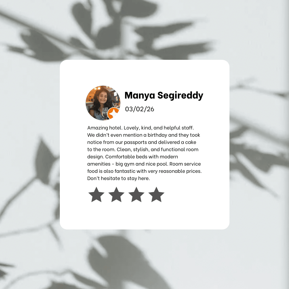 Sample review generated with Bannerbear