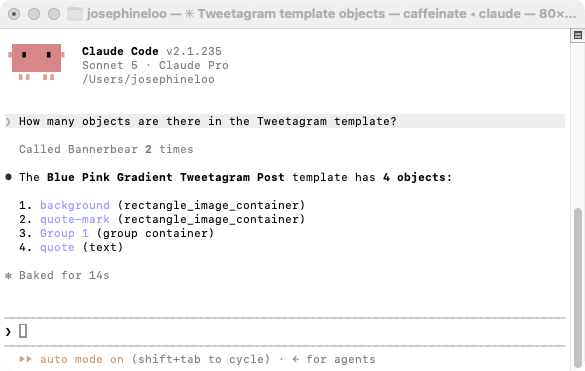 a screenshot of checking a template's detials using Bannerbear MCP in Claude Code.png