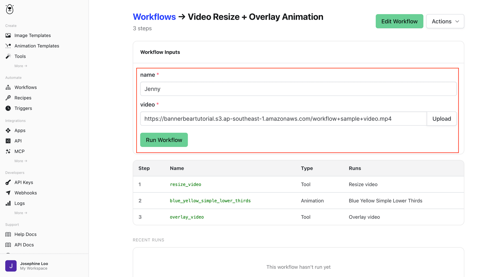 a screenshot of the workflow's overview page with input filled.png
