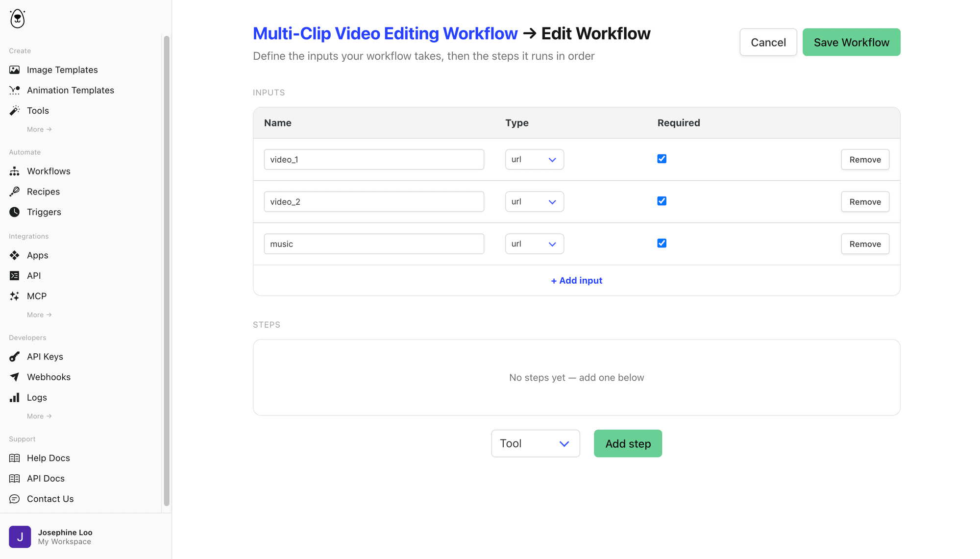 a screenshot of the workflow with inputs declared.png